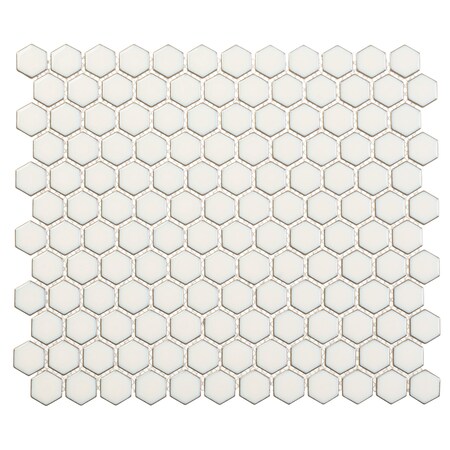 Andova Tiles Alpin-Lux 1 in. x 1 in. Porcelain Honeycomb Mosaic Wall and Floor Tile Andova Tiles